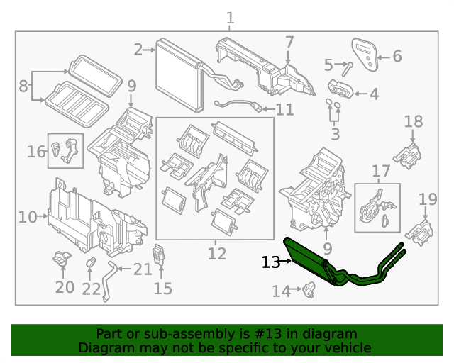 20132021 Mazda CX5 Heater Core KD4561A10A QuirkParts