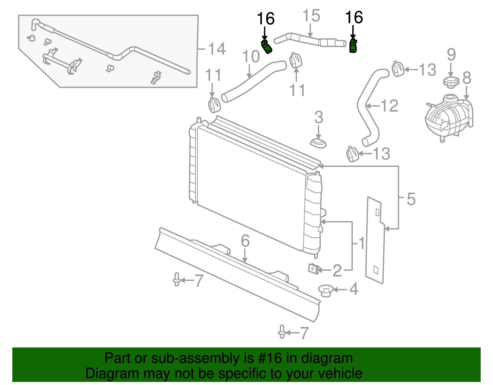 Multi-Purpose Hose Clamp - GM (11570616)