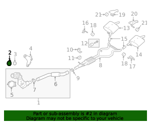 2018-2023 Land Rover Converter & Pipe Clamp LR105414 | OEM Parts Online