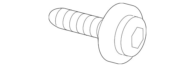 2009-2024 Audi Applique Screw WHT-002-250 | Audi USA Parts
