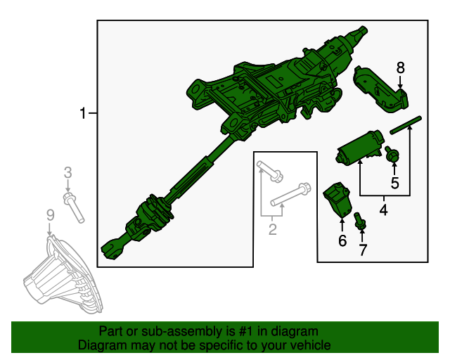 Column Assembly Steering H2GZ3C529F