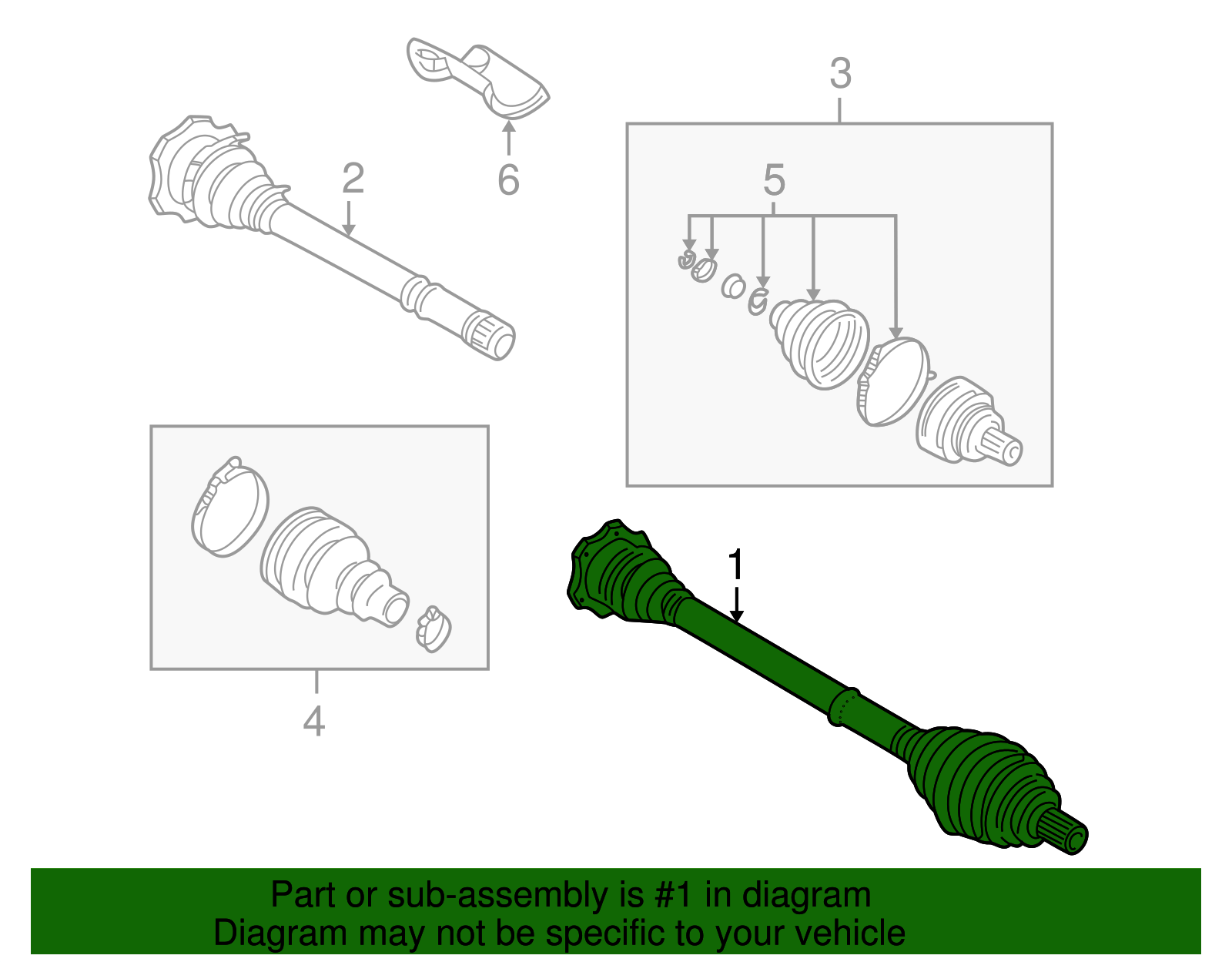 Axle Assembly - Volkswagen (8D0-407-452-GX)