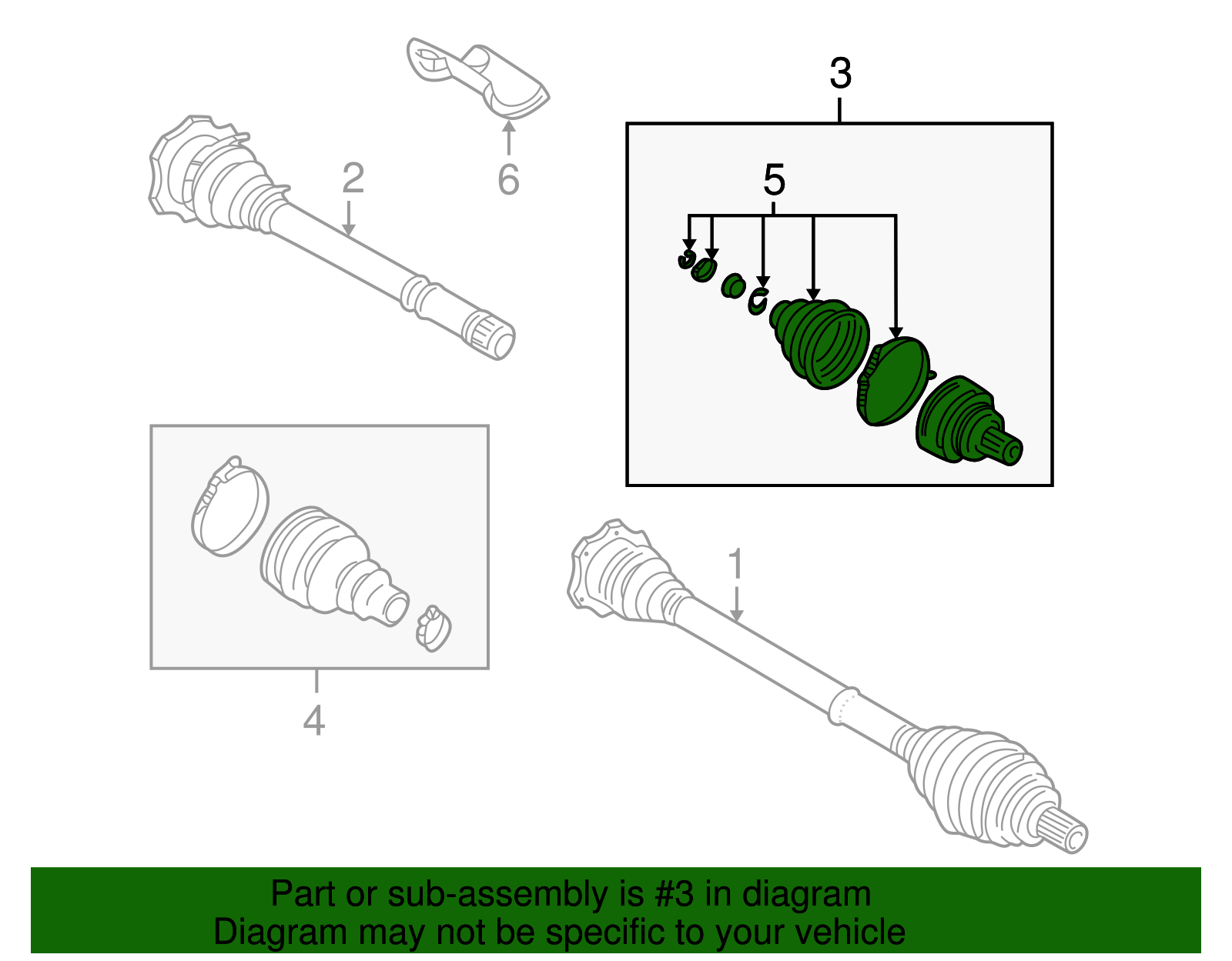 Cv Joint Kit - Volkswagen (8D0-498-099-B)