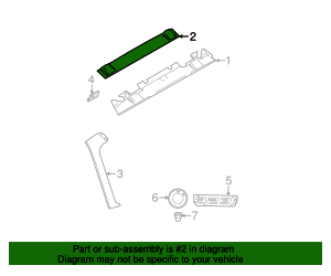 51498218785 - 2000-2005 BMW Center Molding (51-49-8-218-785) | BMW of ...