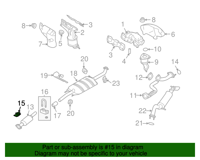 9L8Z5G215A Catalytic Converter Lock Nut 20092012 Ford Ford
