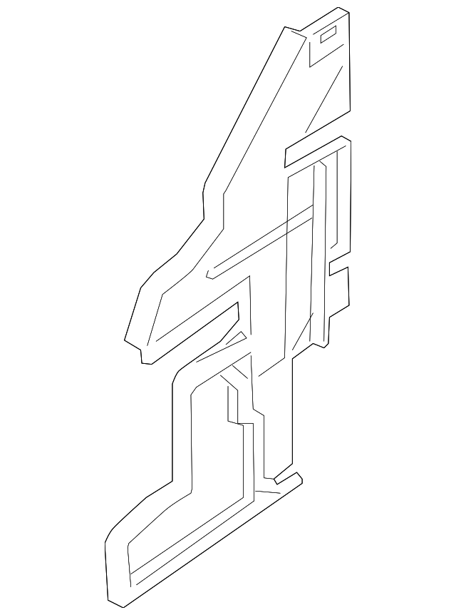 For BMW Genuine Radiator Support Air Deflector Front 51747210488