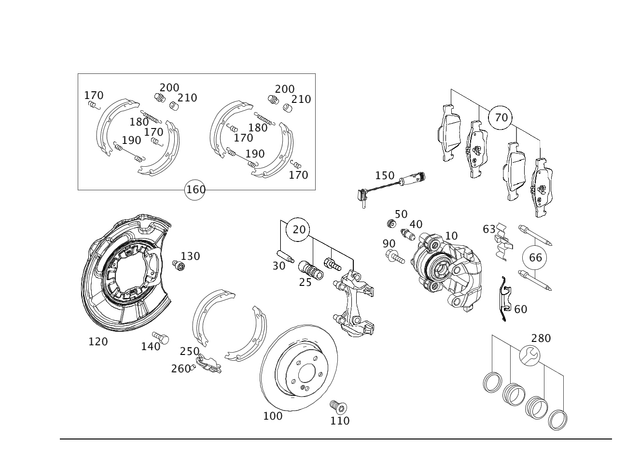 Genuine Parts Kit, Brake Caliper for 1954-2024 Mercedes-Benz | OEM  