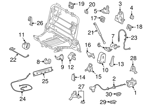 TOYOTA Genuine 72668-60030-A1 Seat Back Lock Bezel