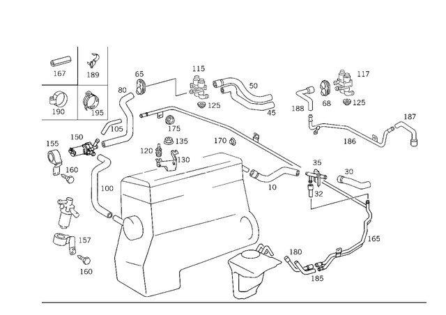 202-832-10-15 - Piping 1994-2003 Mercedes-Benz | Mercedes-Benz USA Parts