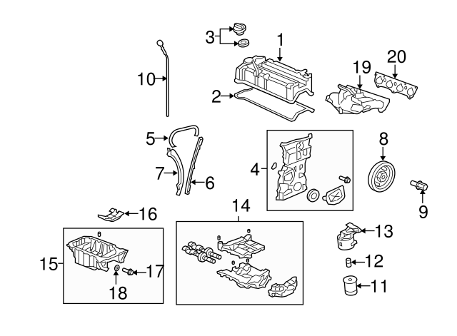 14540-RAA-A02 - Engine Timing Chain Guide 2007-2015 Acura ...