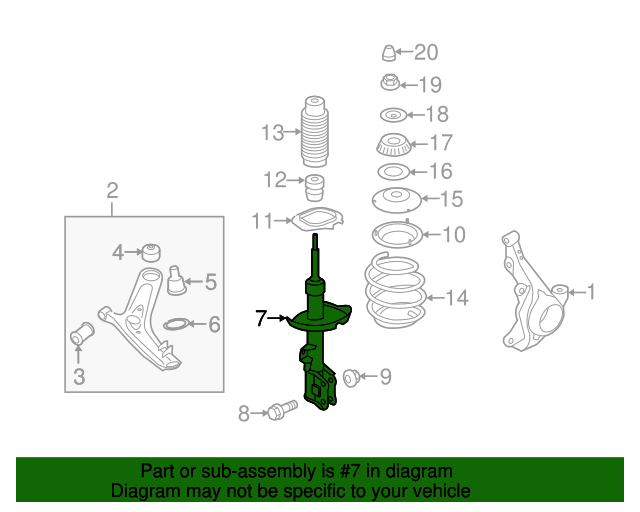 20102011 Kia Soul Strut 546502K930 XportAuto