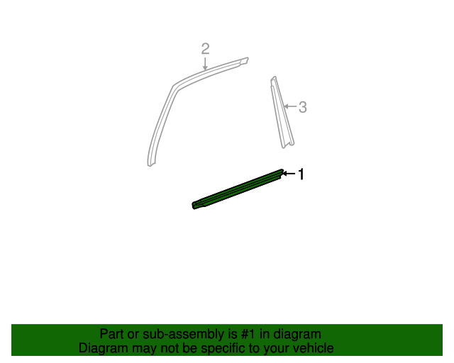 20042006 Scion xB Belt WeatherStrip 6821052040 Toyota Parts