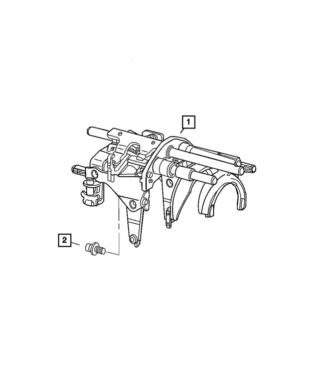 Genuine OEM Manual Transmission Fork And Rail Assembly Part 68089073AA