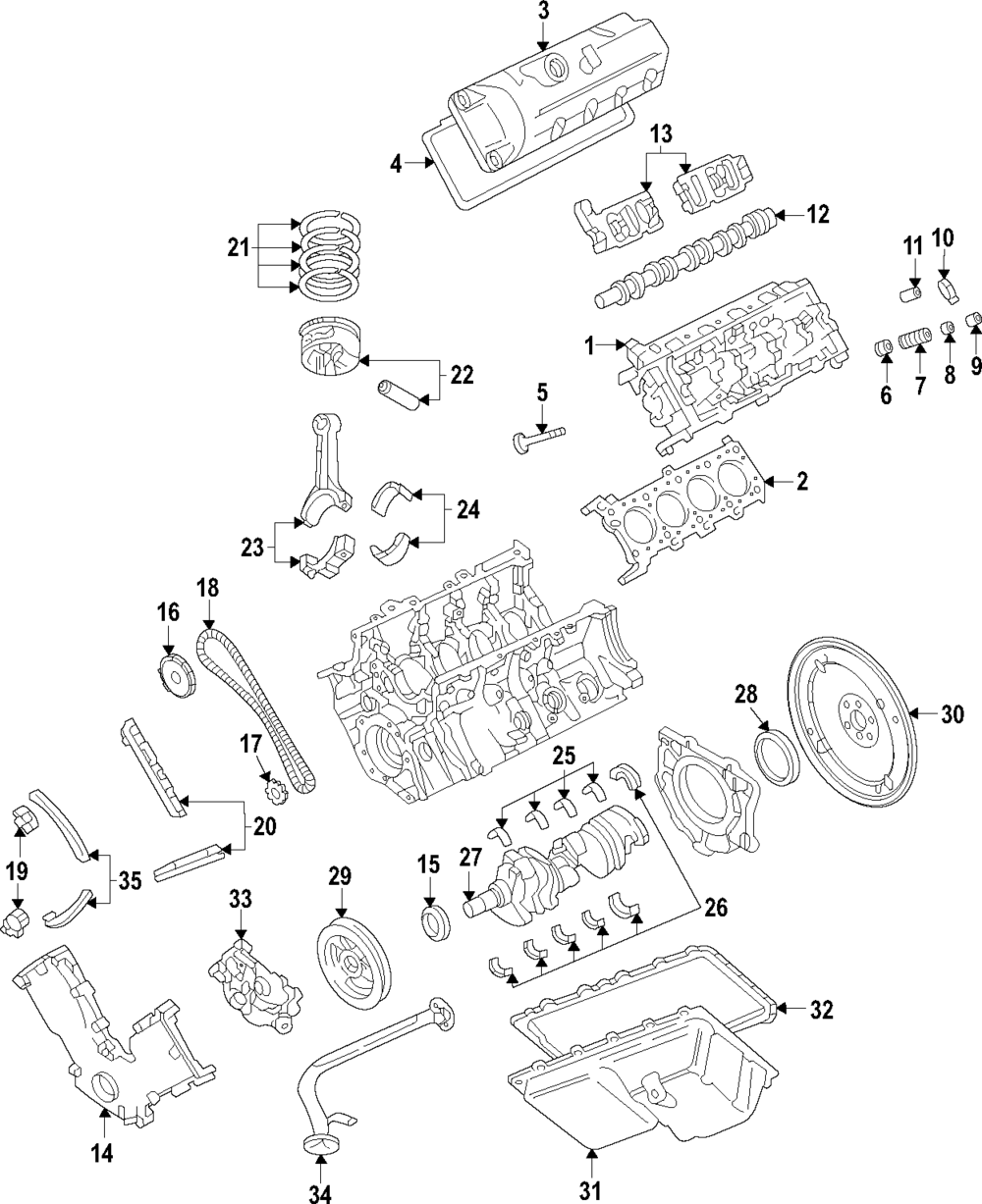 Engine Camshaft - Ford (YL7Z-6250-BA)