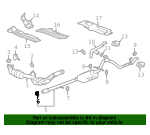 2008-2025 GM Exhaust Pipe Clamp 20779889 GM | GMPartsDirect.com