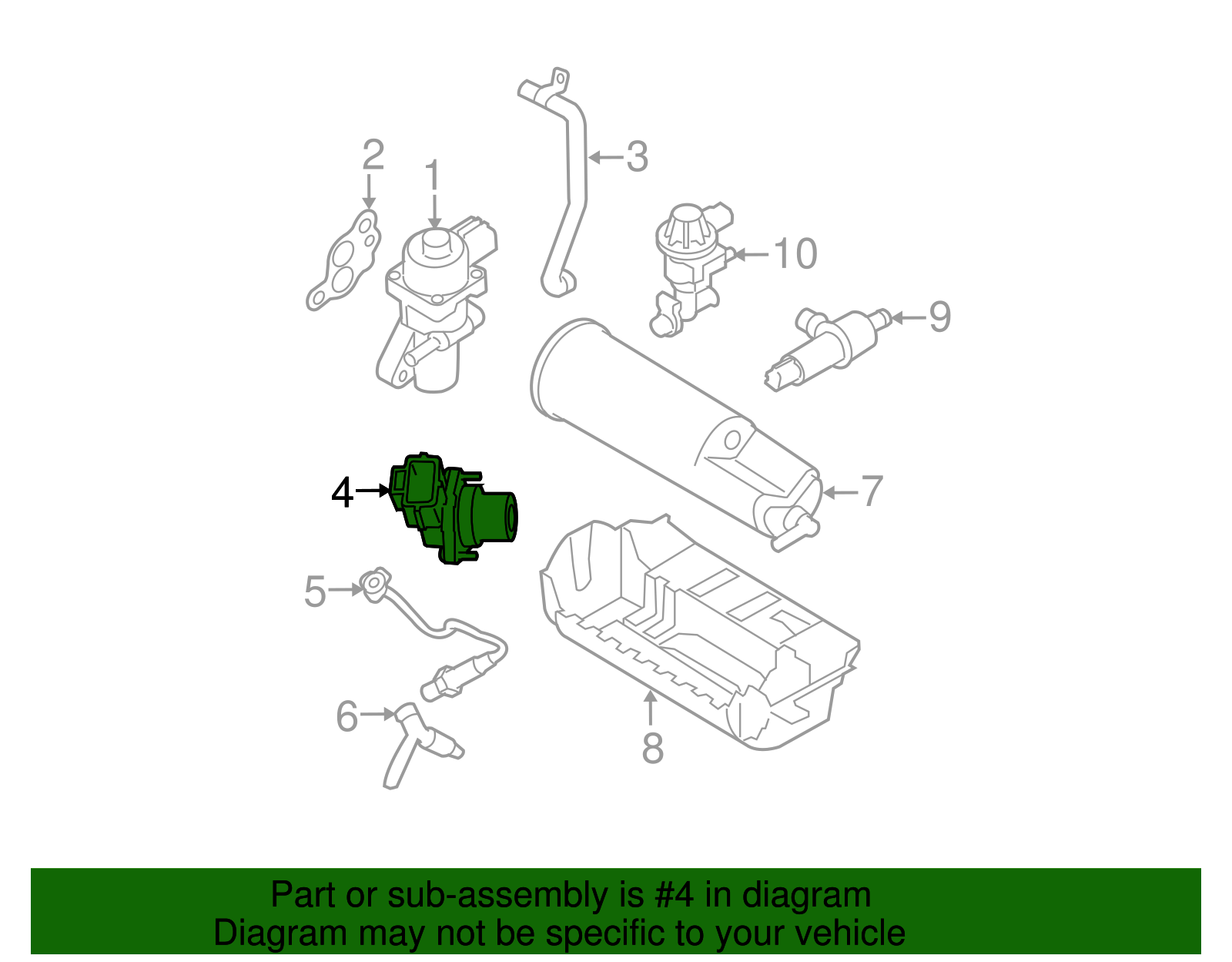 Throttle Position Sensor - Ford (YS4Z-9B989-BB)