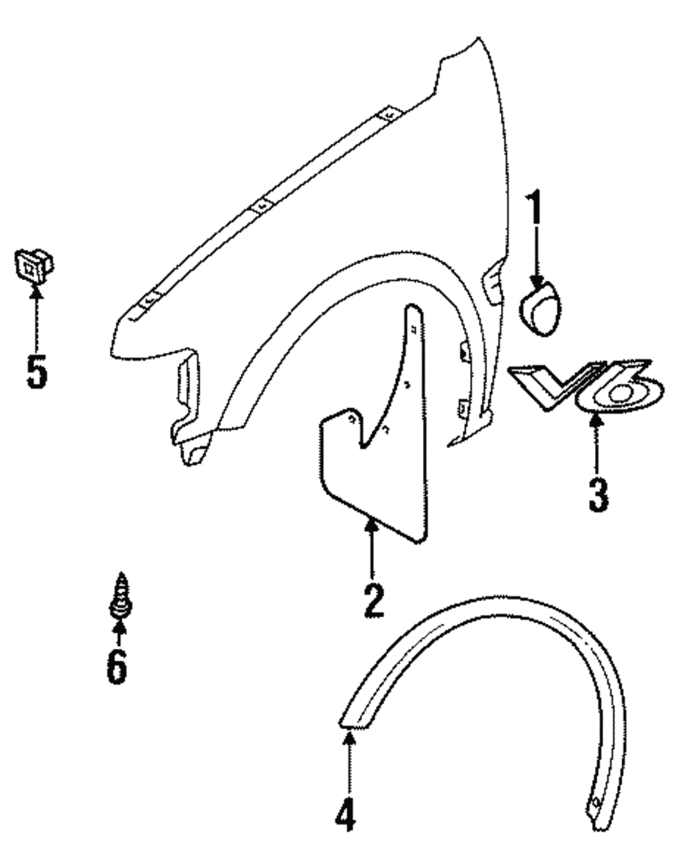 1998-2004 Isuzu Rodeo Side Molding 8972457380 | Isuzu Parts