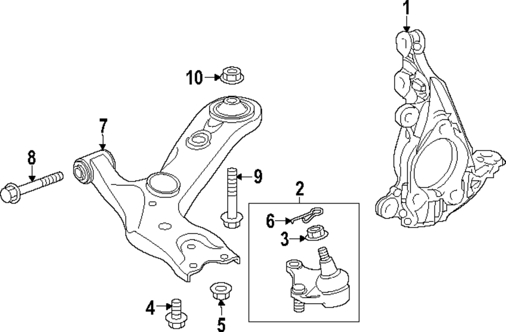Steering Knuckle - Toyota (43212-12470)
