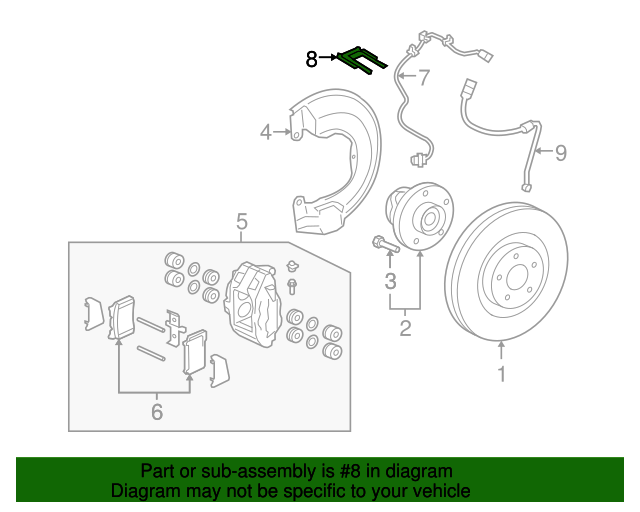 4670A301 ABS Sensor Clip 20082015 Mitsubishi Lancer Mitsubishi