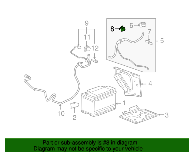 20082013 GM Hybrid Drive Motor Battery Current Sensor 25870512