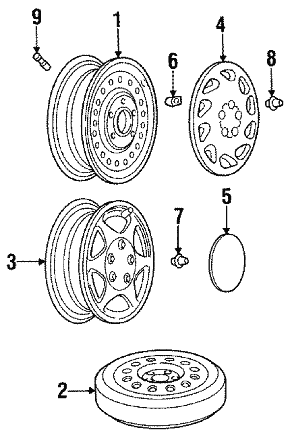 Wheel Kit, Al - GM (12363285)