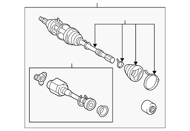 Toyota 43420-0R091 CV Axle Shaft
