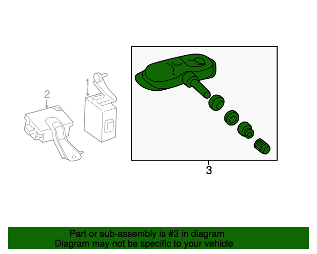 426070C101 Tire Pressure Monitoring System Sensor 20182021 Toyota Tundra OEM Genuine