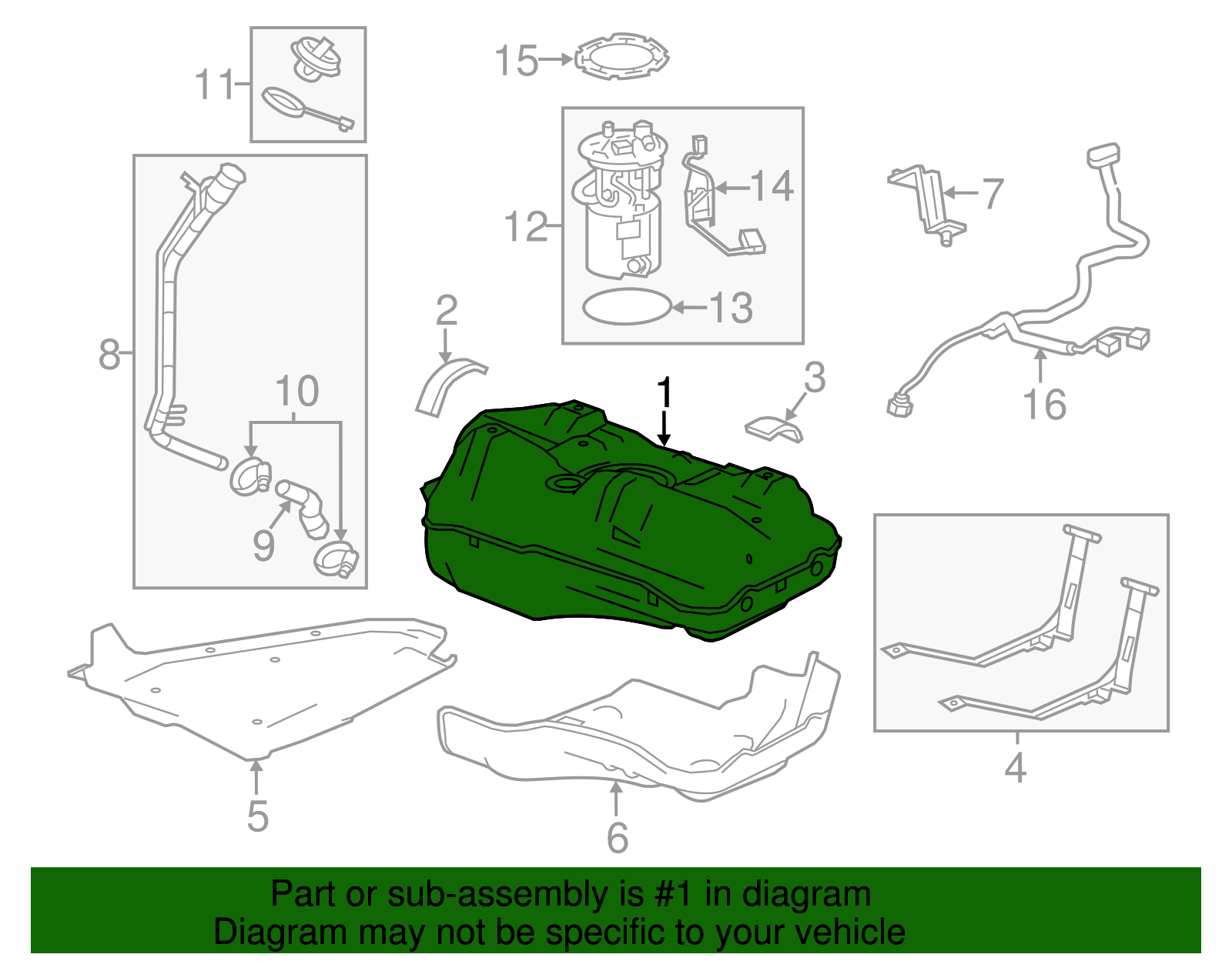Fuel Tank - GM (96896416)