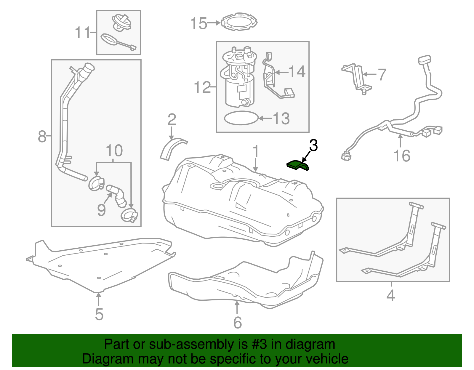 Fuel Tank Insulator - GM (96896411)
