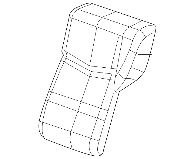 Jet Black Rear Driver Side Seat Back Cover - GM (84091619)