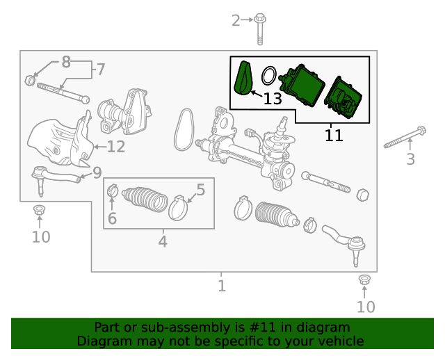 20222023 GM Power Steering Assist Motor Kit with Module and Controller