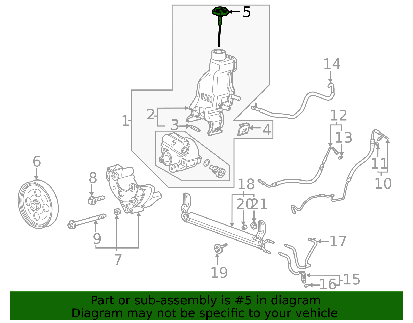 Power Steering Fluid Reservoir Cap - GM (84400520)