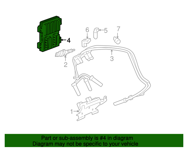 20062008 GM Powertrain Control Module, Refurbished 19210738 GM
