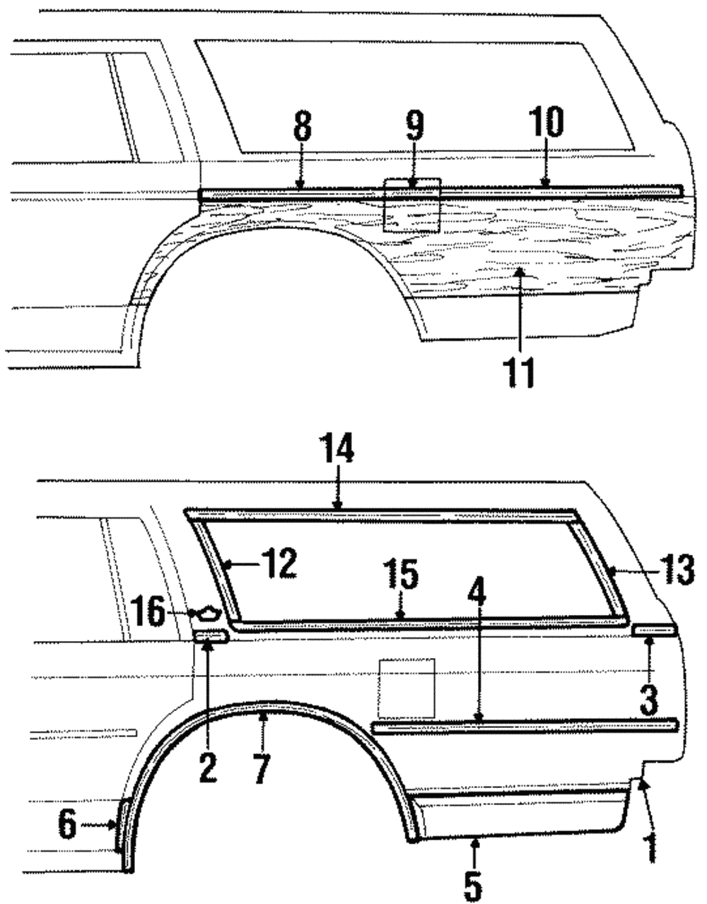 Molding Kit, Rear Whl Opg Front - GM (9637148)