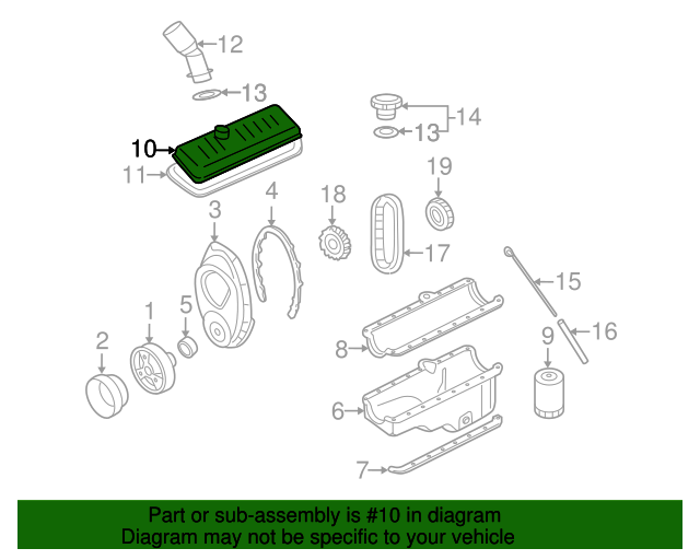 19942014 GM Rocker Arm Cover 93441317