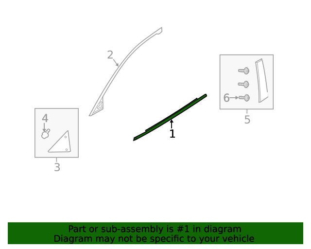GHP950650F Belt Molding 20142021 Mazda 6 Mazda Swag