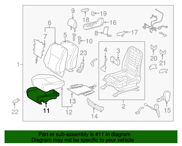 TOYOTA Genuine 71071-3D760-E0 Seat Cushion Cover