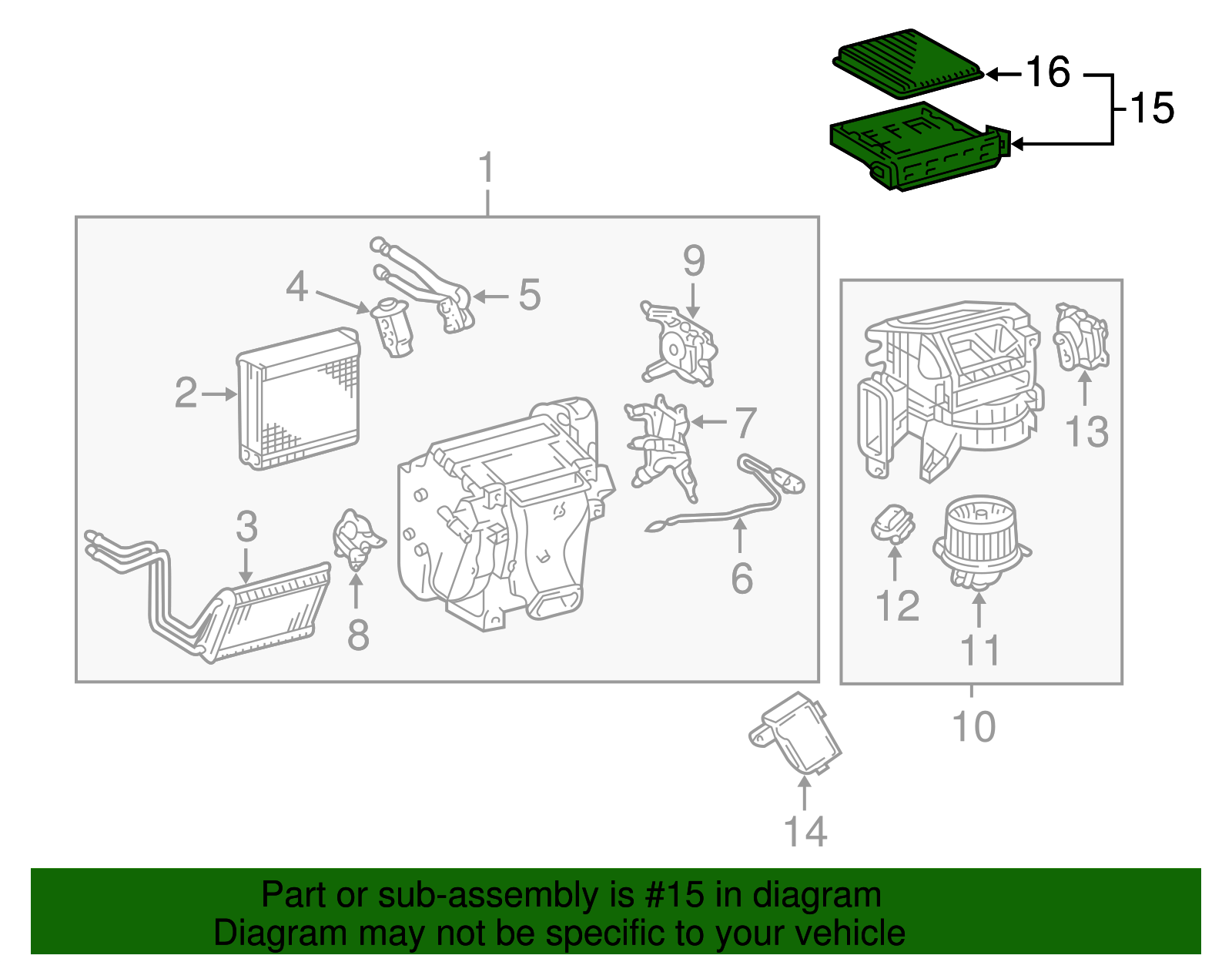Filter Sub-Assembly, Clean Air - Toyota (88508-20120)