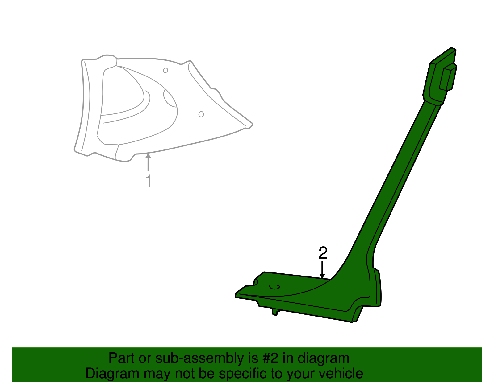 Lower Quarter Trim Retainer - Ford (YF1Z-5431066-BA)