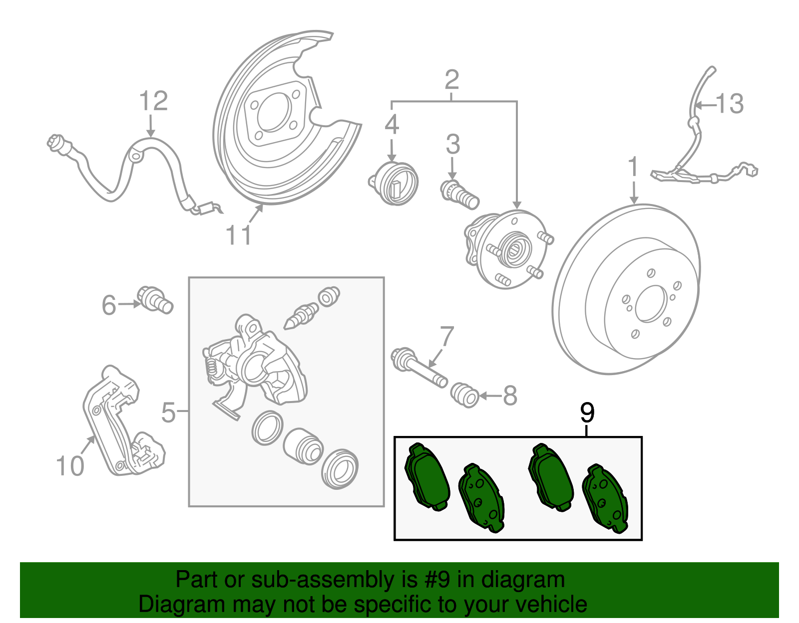 Brake Pads Rear - Toyota (04466-47101)
