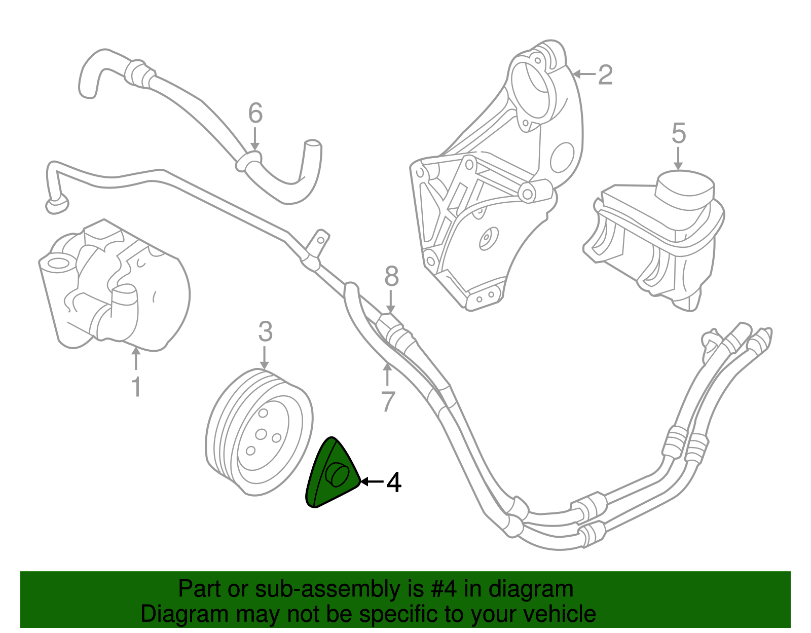 Brace, P/S Pump - GM (90501034)