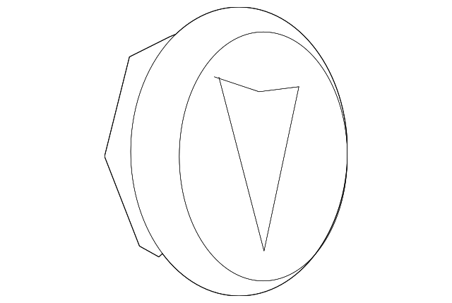 Button Style Center Cap with Pontiac Logo - GM (9596653)