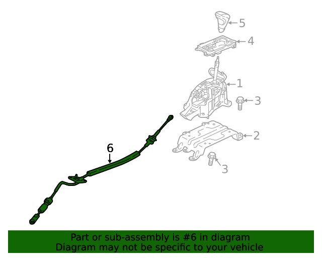 2430A226 Shift Control Cable 20182023 Mitsubishi Eclipse Cross
