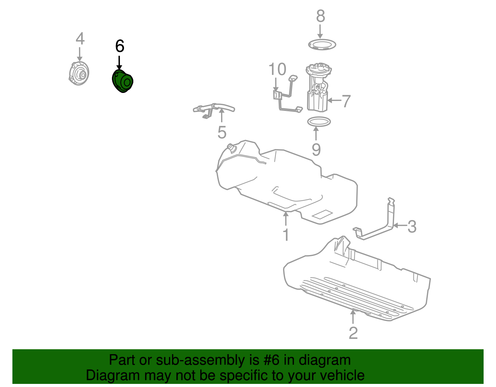 Housing, F/Tnk Fil Pipe (15903412)