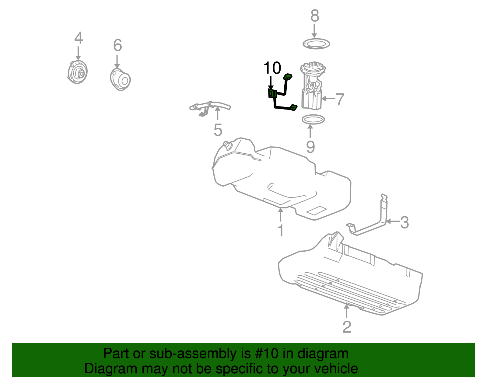 Sensor Kit, Fuel Lvl - GM (88965384)