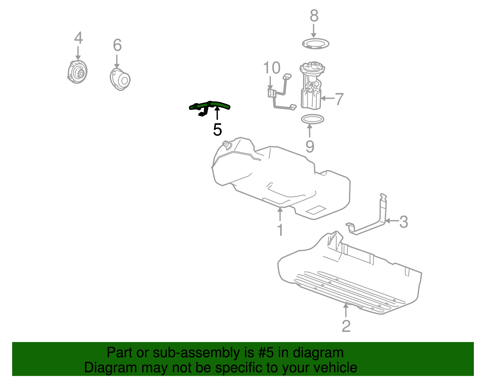 Pipe Assembly-F/Tnk Fil - GM (25853757)
