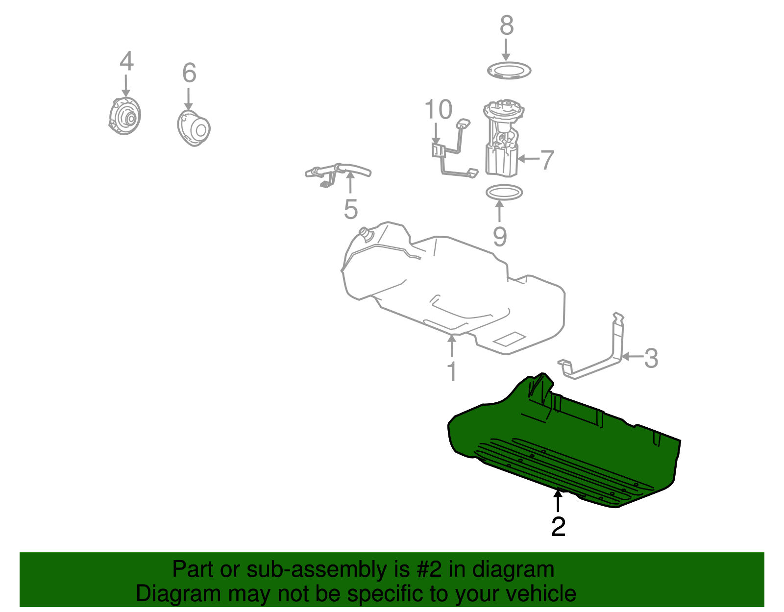 Shield Assembly-F/Tnk - GM (25884456)