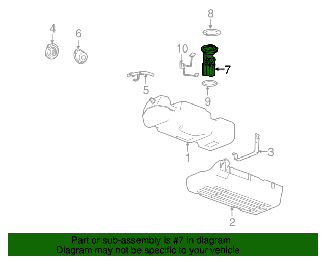 19992003 GM Fuel Pump Module Kit with Level Sensor 19369916 GM Parts