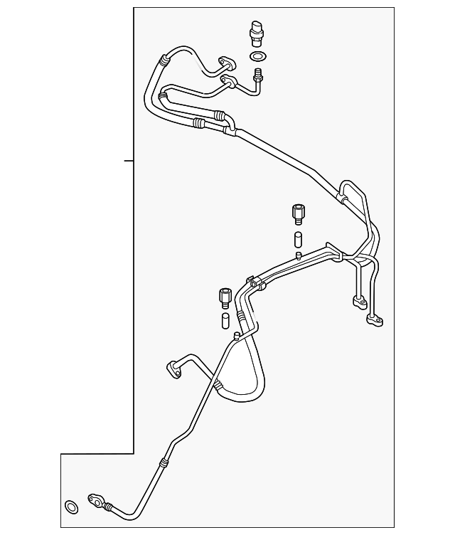 A/C Refrigerant Discharge Hose 7P0816721A