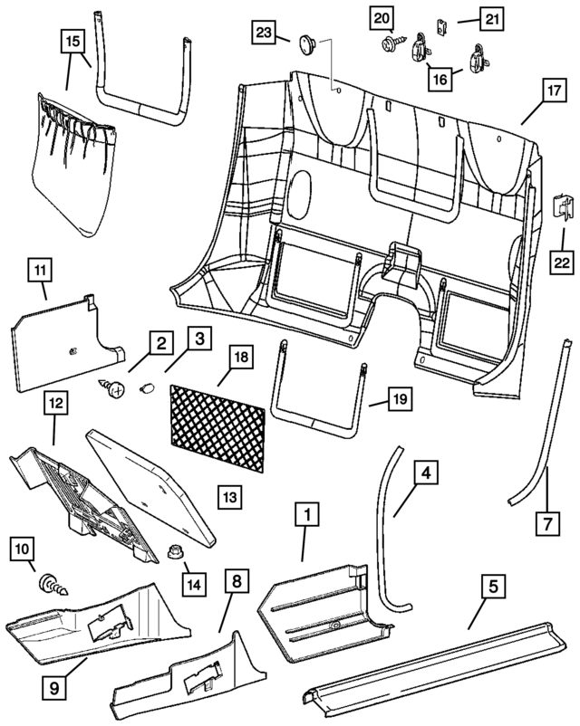 Cowl Side Panel Mopar (YB01XDVAA) Tucson Mopar Parts